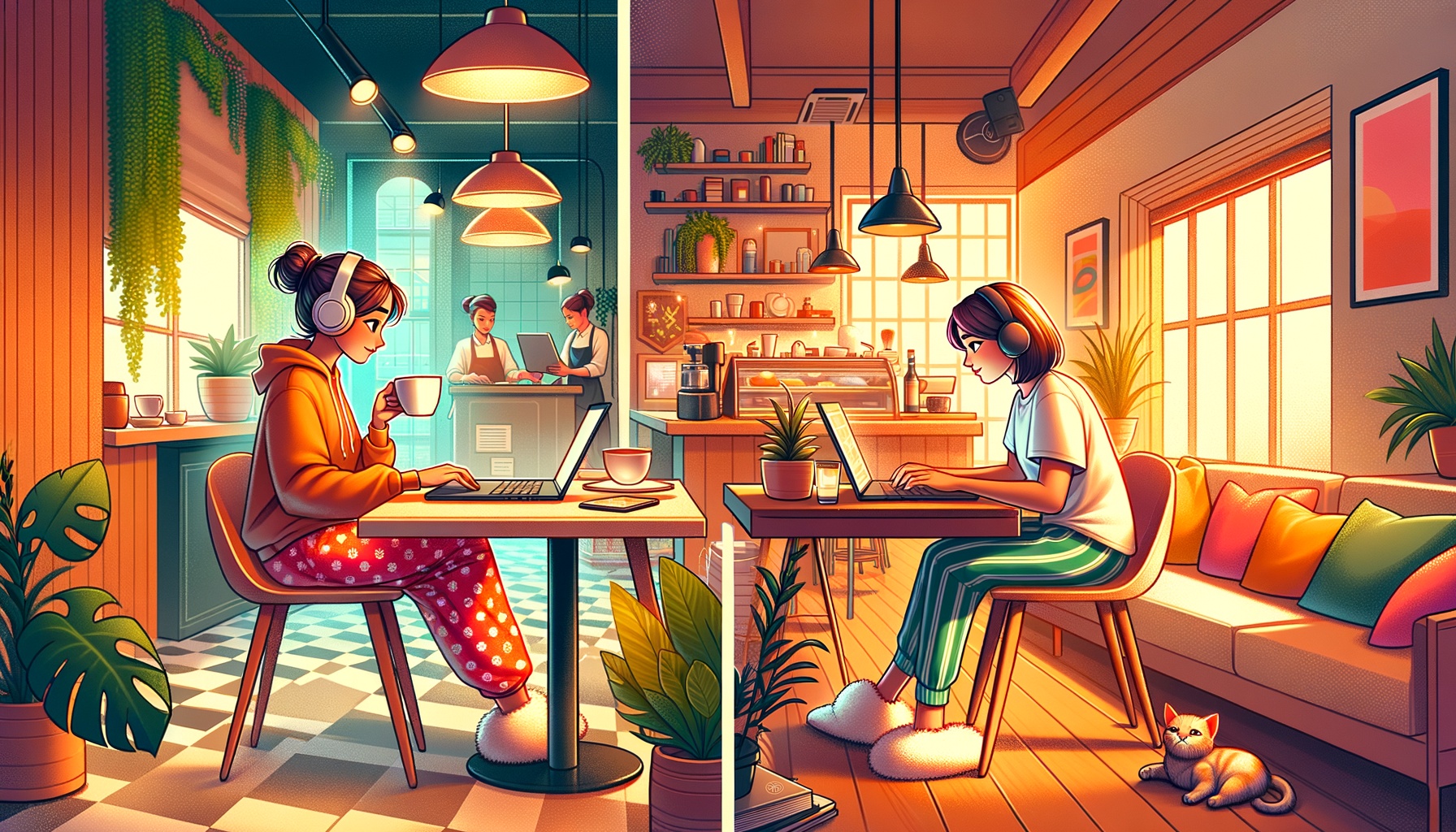 Εργασία σε καφετέρια vs εργασία στο σπίτι: Ποιο πραγματικά απογειώνει τη διάθεσή σου;