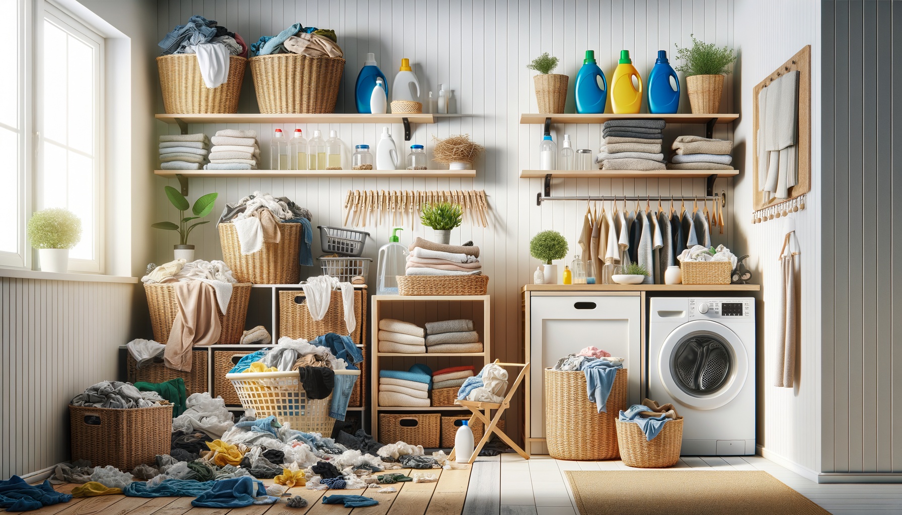 9 Έξυπνοι Τρόποι για οργάνωση χώρου πλυντηρίου χωρίς χάος και νεύρα
