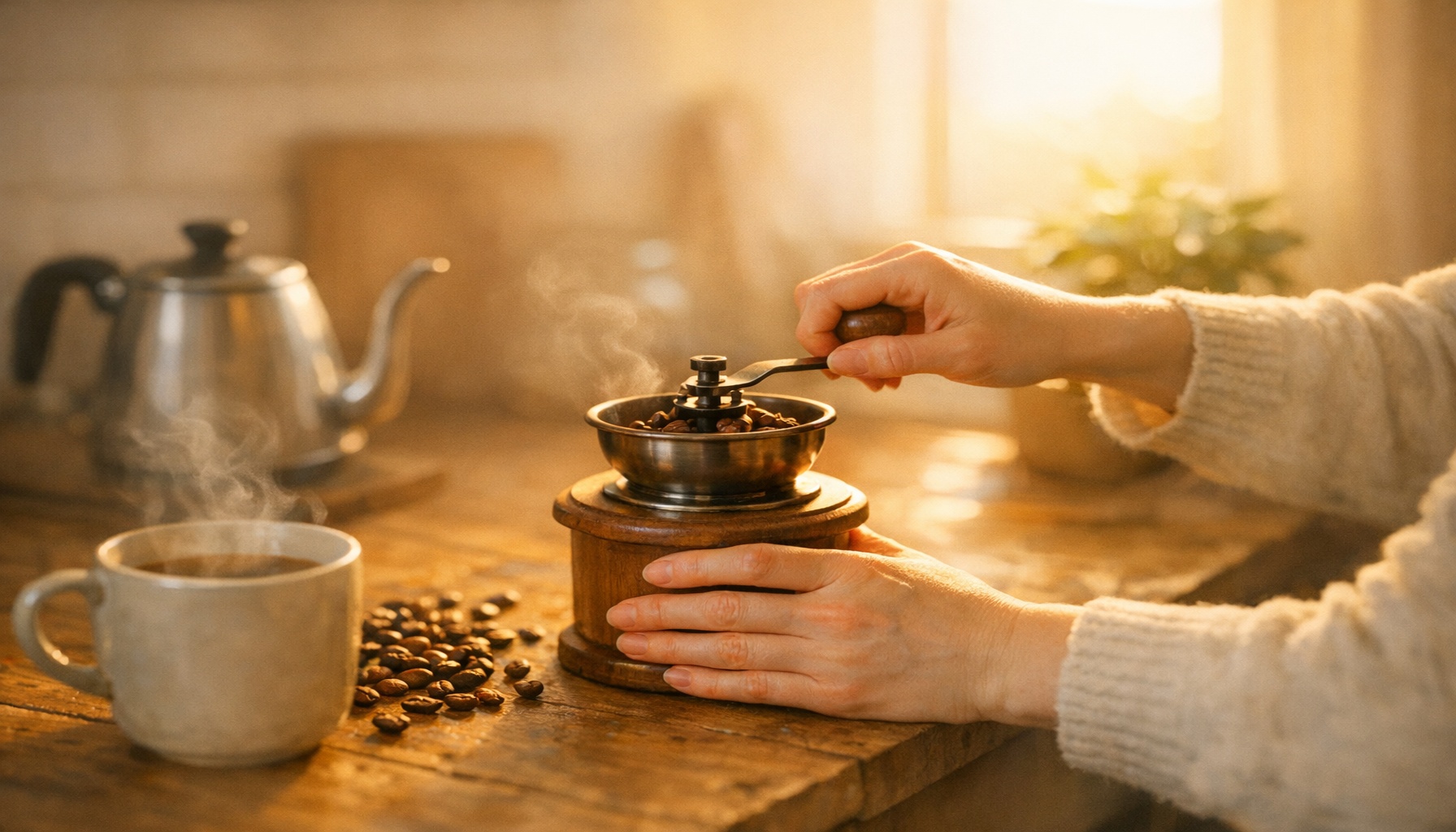 Χειροκίνητος μύλος καφέ: γιατί άλλαξε τον τρόπο που ξεκινώ τη μέρα μου