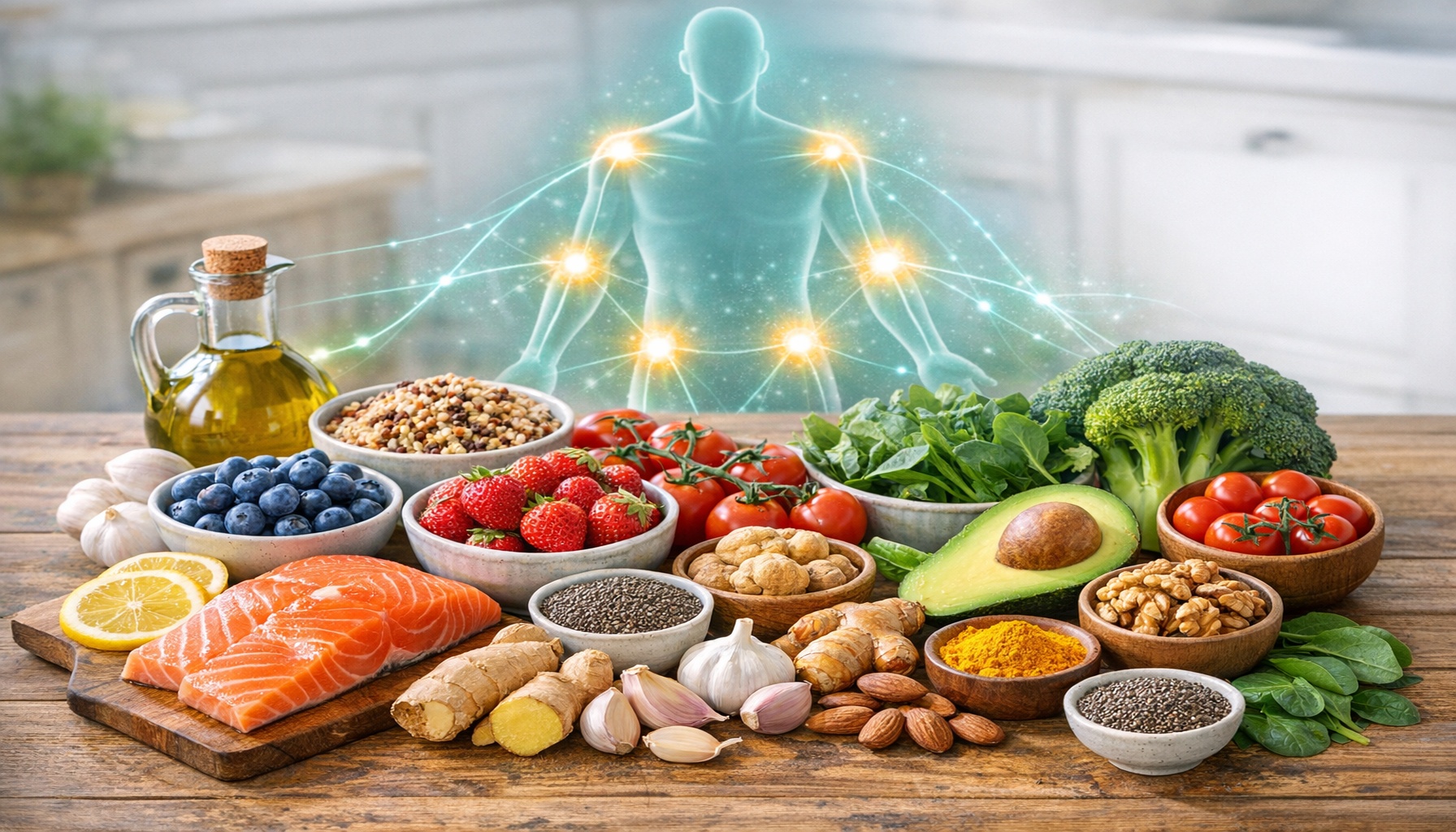 Αντιφλεγμονώδη διατροφή: το «κρυφό όπλο» για λιγότερο πόνο και καλύτερη υγεία