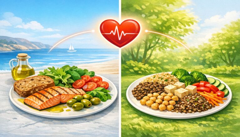 Μεσογειακή διατροφή vs φυτική διατροφή: υγιής καρδιά