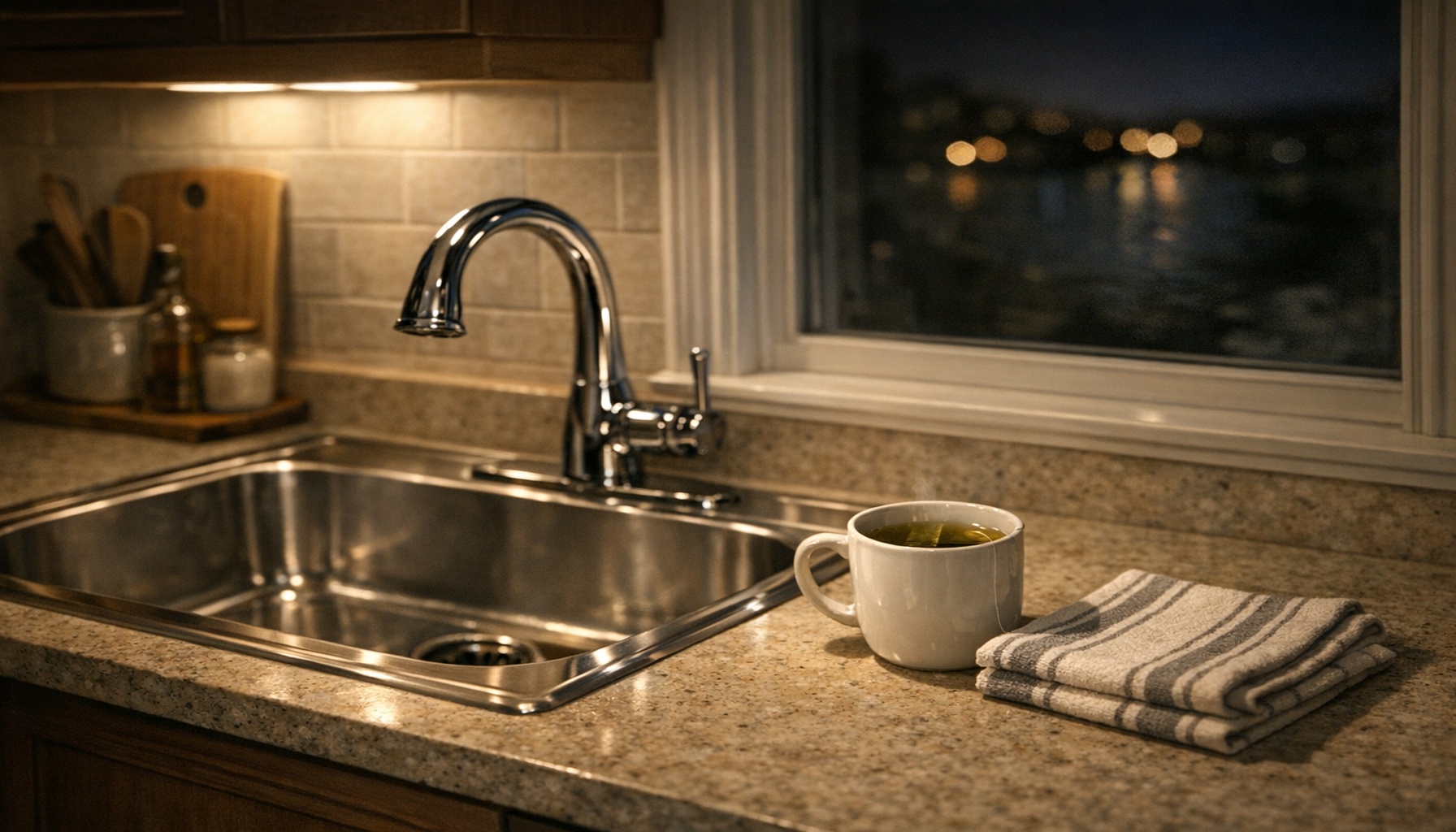 Καθαρός νεροχύτης το βράδυ: γιατί τον θεωρώ «μυστικό όπλο» ηρεμίας!