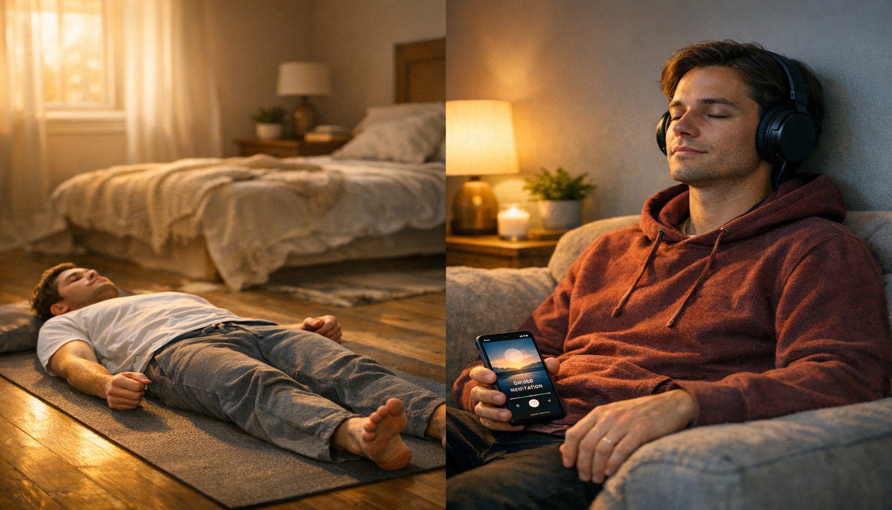 Προοδευτική μυϊκή χαλάρωση vs καθοδηγούμενος διαλογισμός: ποιο ηρεμεί πραγματικά το νευρικό σου σύστημα;