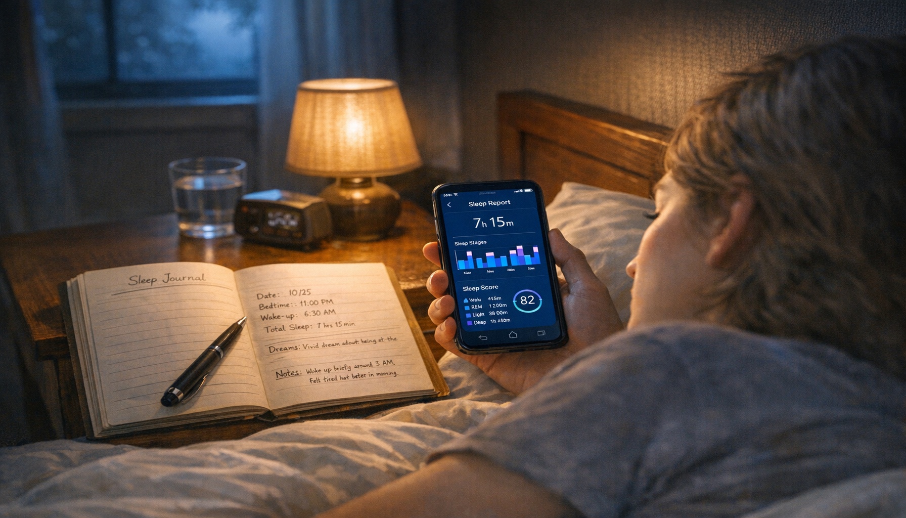 Παρακολούθηση ύπνου: εφαρμογή ή ημερολόγιο – τι βελτιώνει πραγματικά τα βράδια σου;