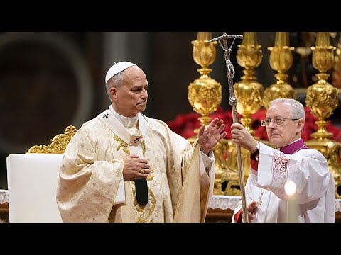 Ο Πάπας Λέων τέλεσε την πρώτη του χριστουγεννιάτικη λειτουργία - Στο πλευρό προσφύγων και αμάχων