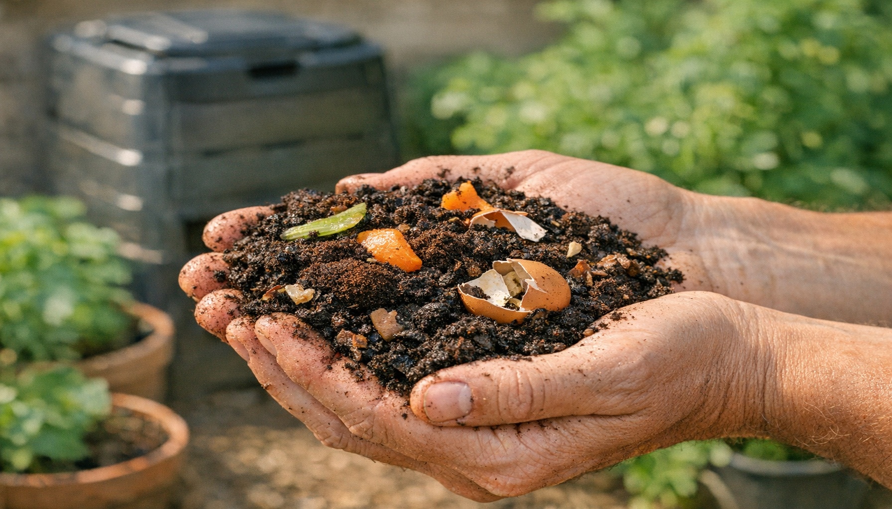 Κομποστοποίηση στο σπίτι: Μεταμόρφωσε τα σκουπίδια σου σε «χρυσό» για τα φυτά!