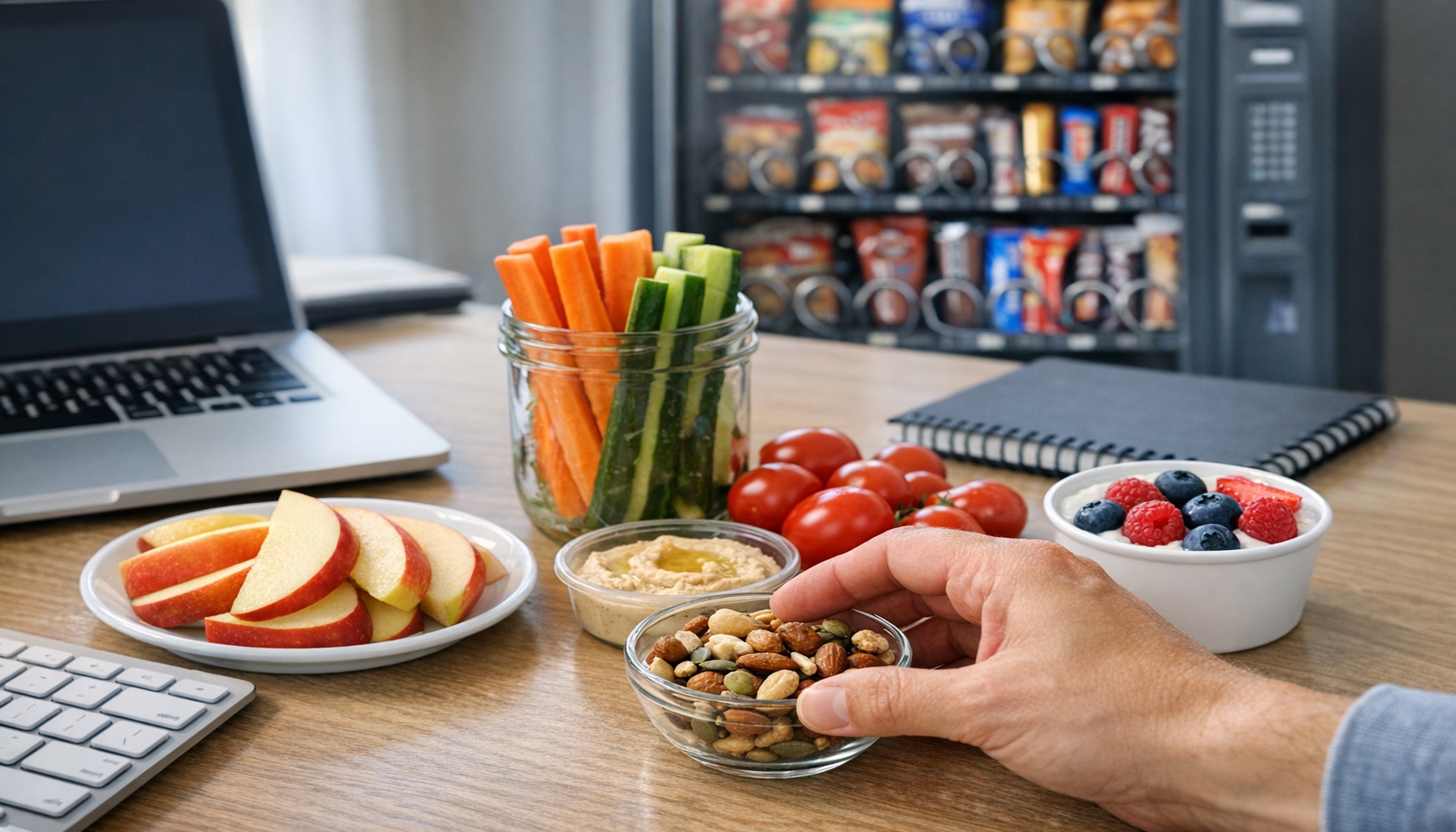 Υγιεινά σνακ γραφείου: 9 εύκολες ιδέες που νικούν την πείνα (και τα κιλά)