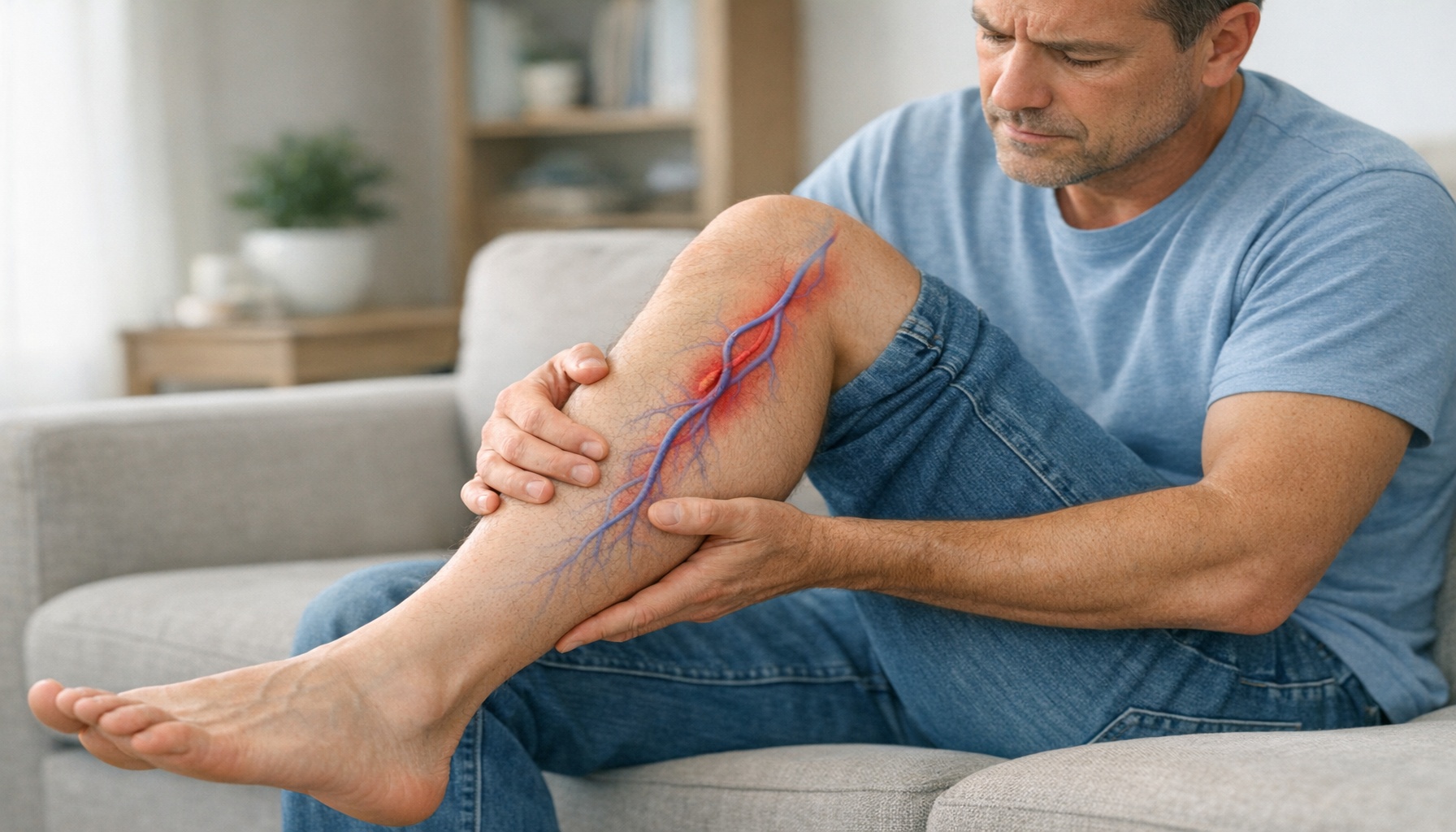 Θρόμβωση στο πόδι: ύπουλα συμπτώματα και απλές κινήσεις προστασίας!