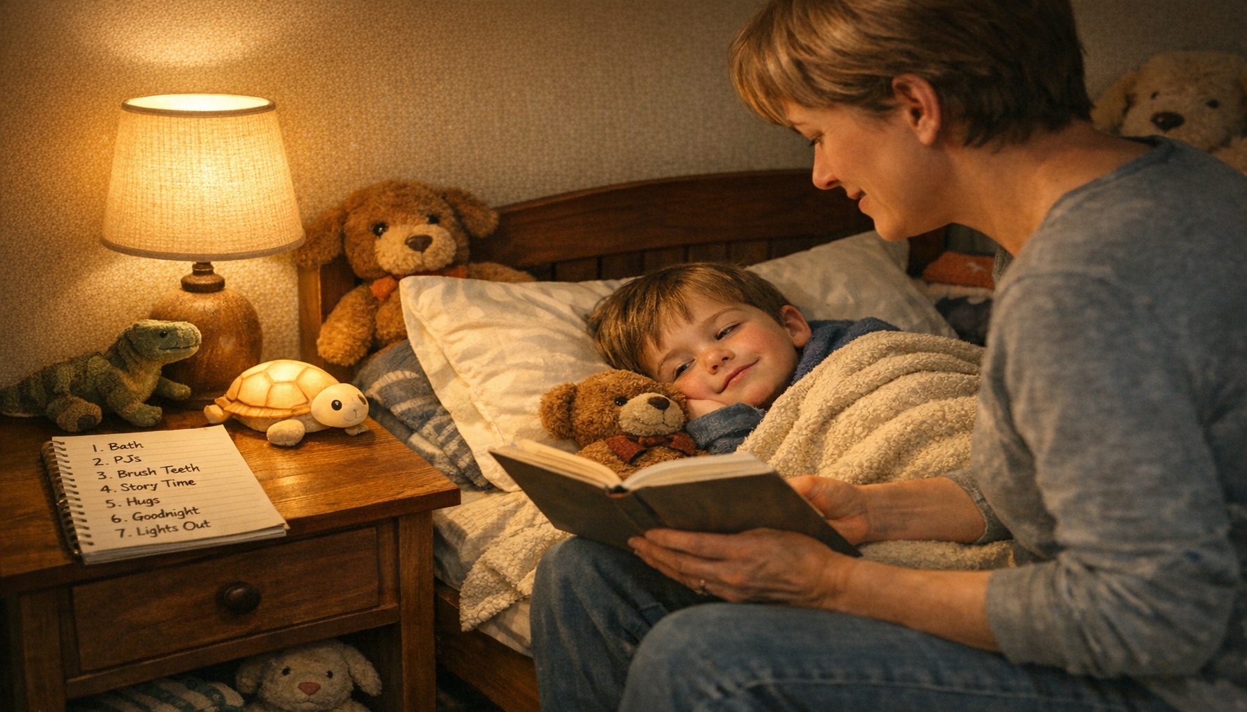 Ρουτίνα ύπνου παιδιού: 7 απλά βήματα για ήσυχες νύχτες!