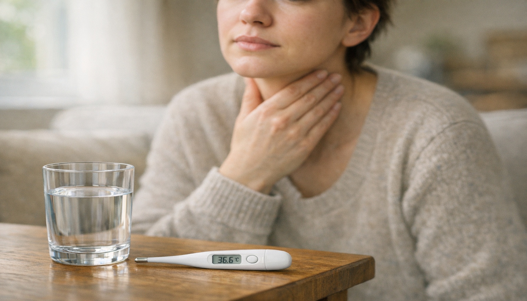 Πονόλαιμος χωρίς πυρετό: αιτίες, λύσεις και πότε να ανησυχήσεις!