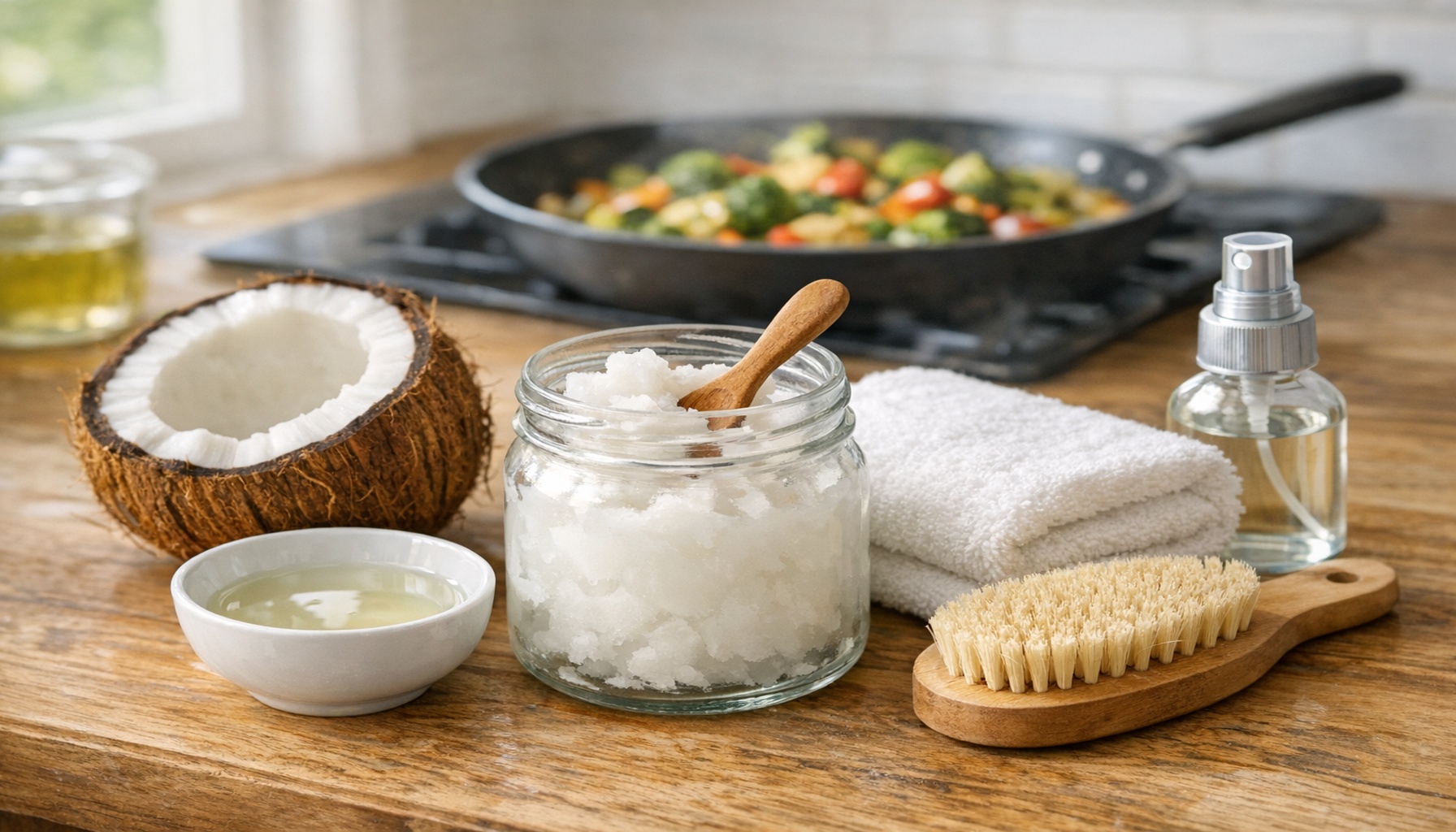 Λάδι καρύδας: 7 πρακτικές χρήσεις για υγεία, κουζίνα και σπίτι!