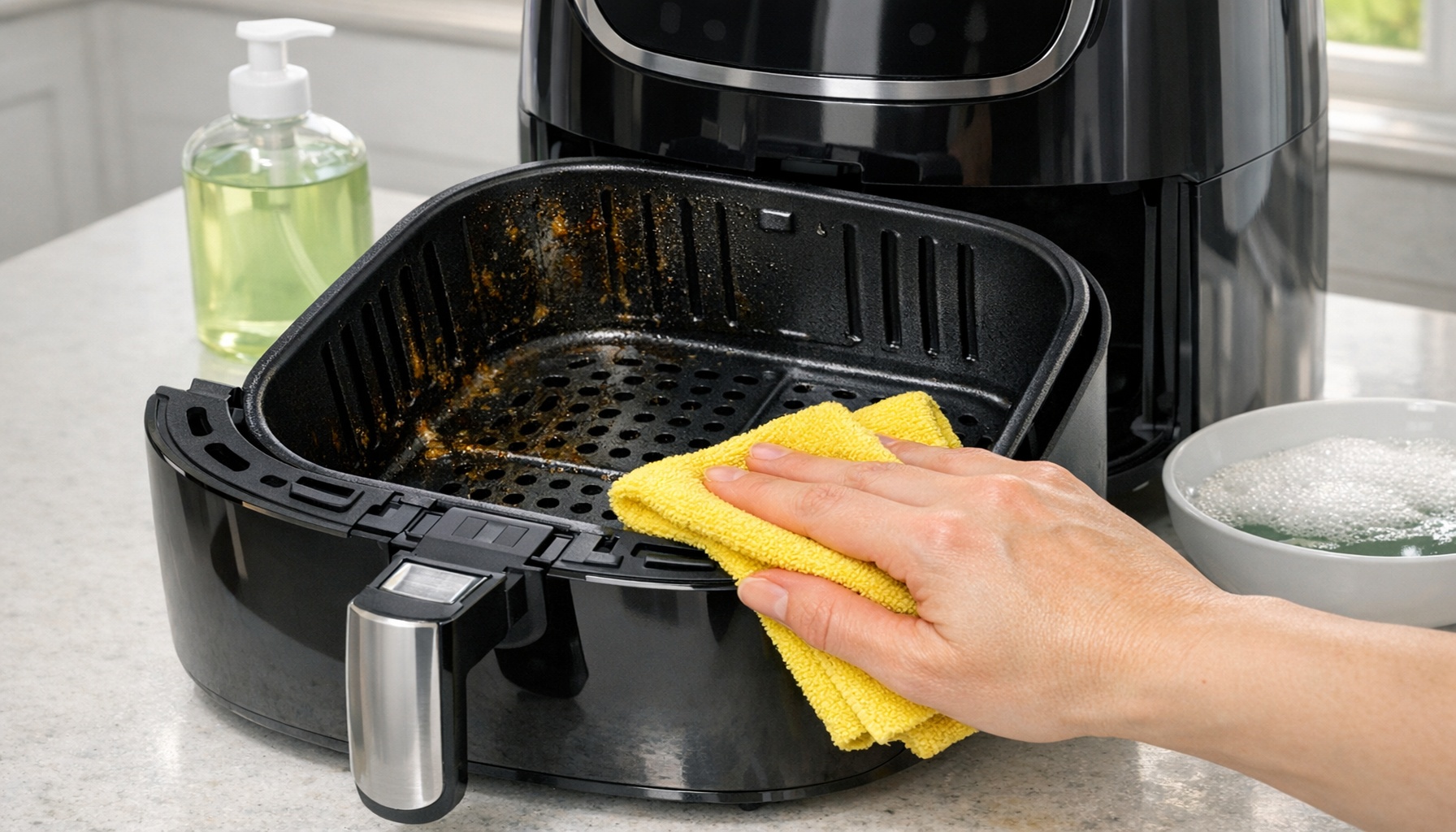 Καθαρισμός airfryer: 5 απλά βήματα για αστραφτερή και ασφαλή συσκευή!