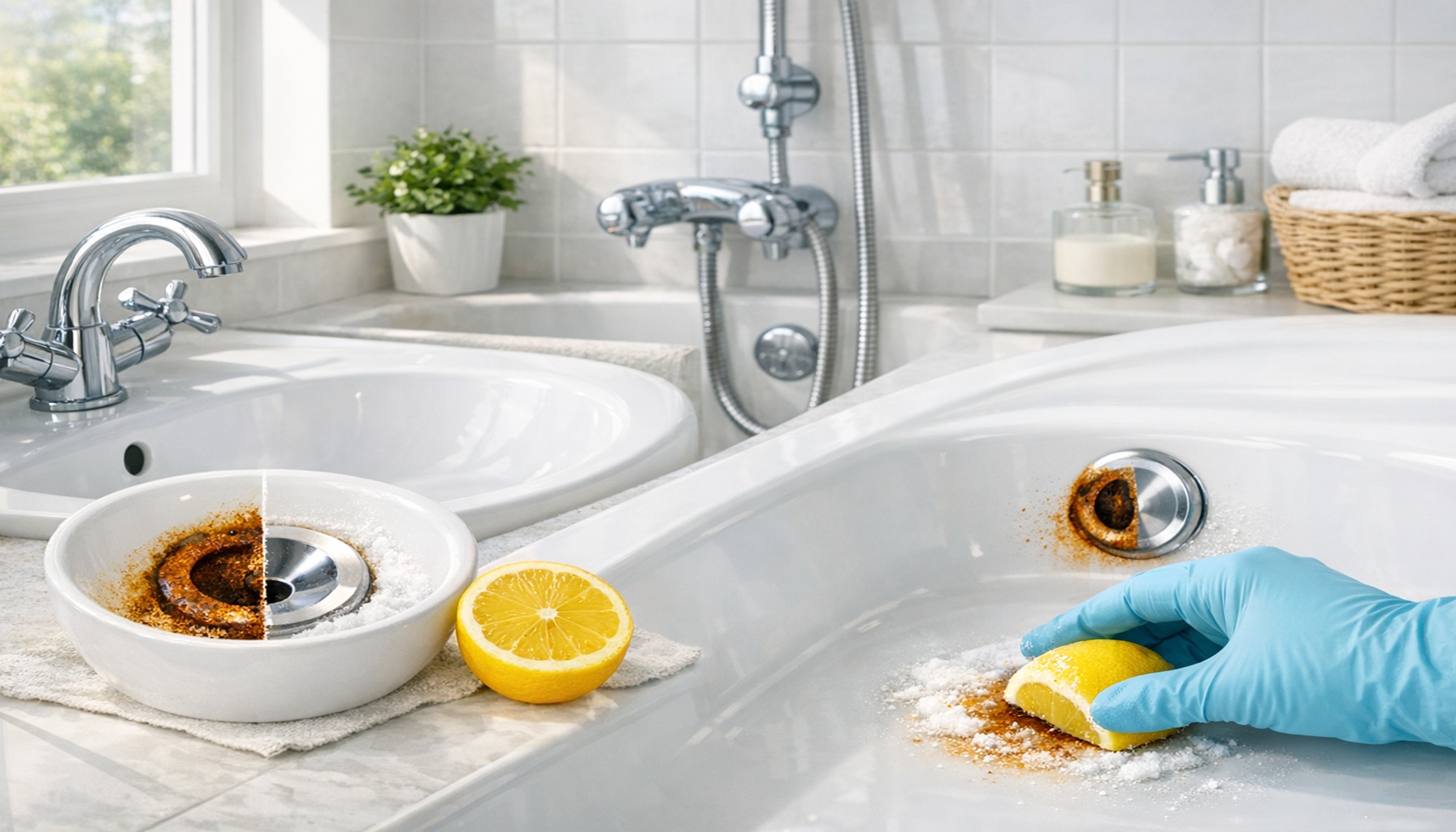 Σκουριά στο μπάνιο: 9 έξυπνοι τρόποι για να την εξαφανίσεις χωρίς δράματα