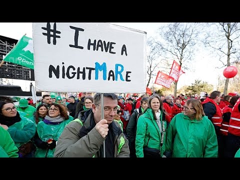 Δεκάδες χιλιάδες διαδηλώνουν κατά των μέτρων λιτότητας στις Βρυξέλλες