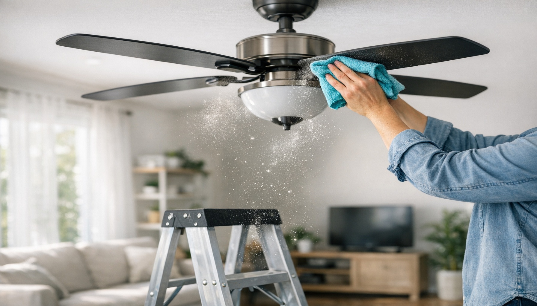 Καθαρισμός ανεμιστήρα οροφής: 7 απλά βήματα για δροσερό και υγιεινό σπίτι!