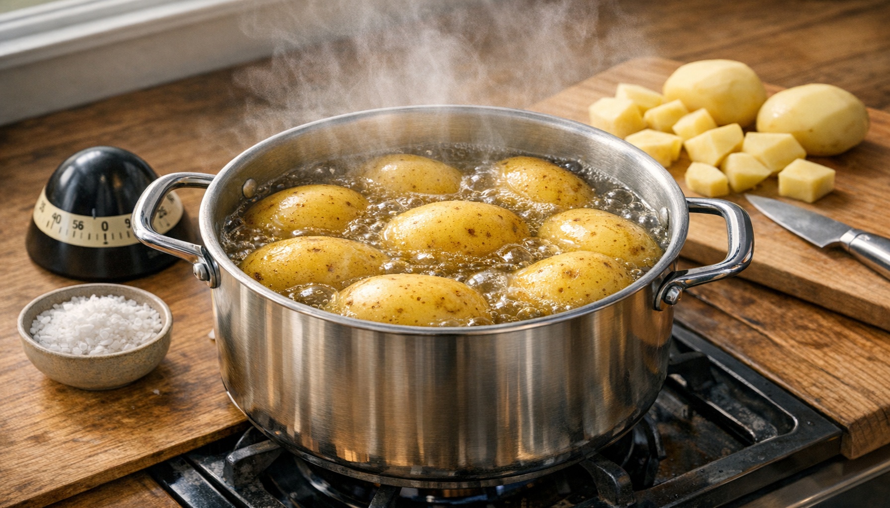 Βράσιμο πατάτας: ακριβείς χρόνοι, μυστικά και λάθη που χαλούν τη γεύση!
