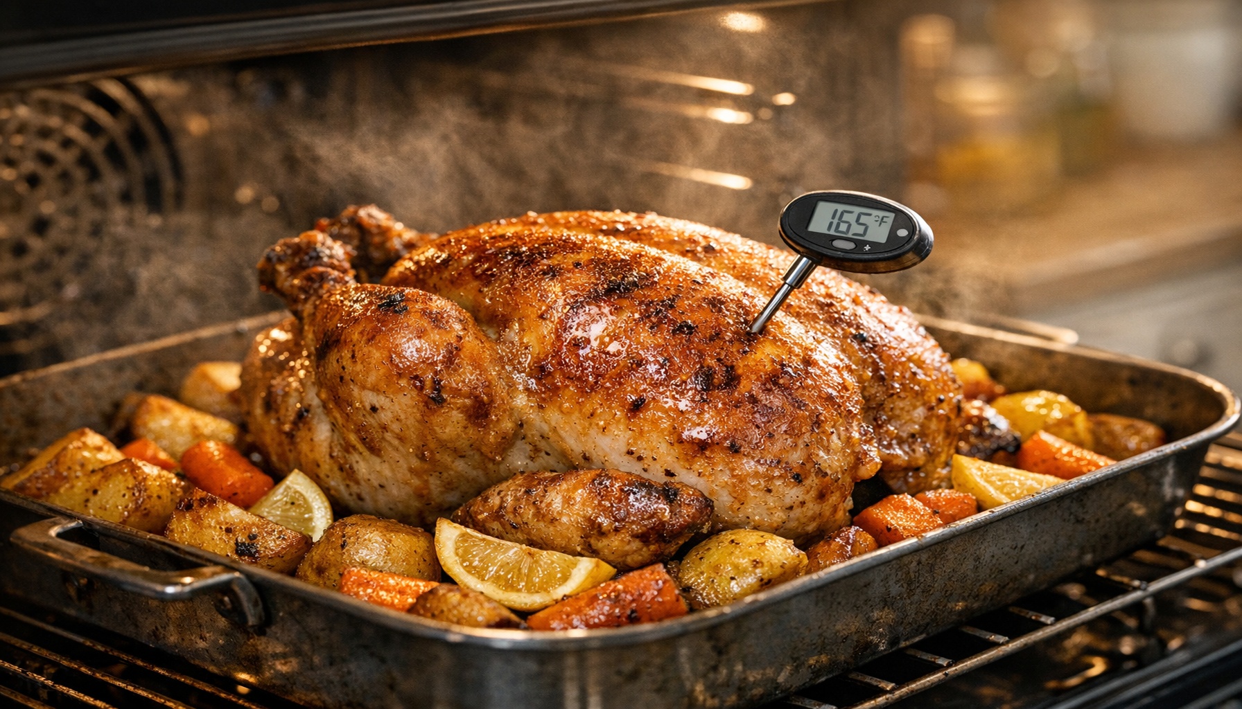 Ψήσιμο κοτόπουλου στο φούρνο: θερμοκρασίες, χρόνοι και μυστικά για ζουμερό αποτέλεσμα