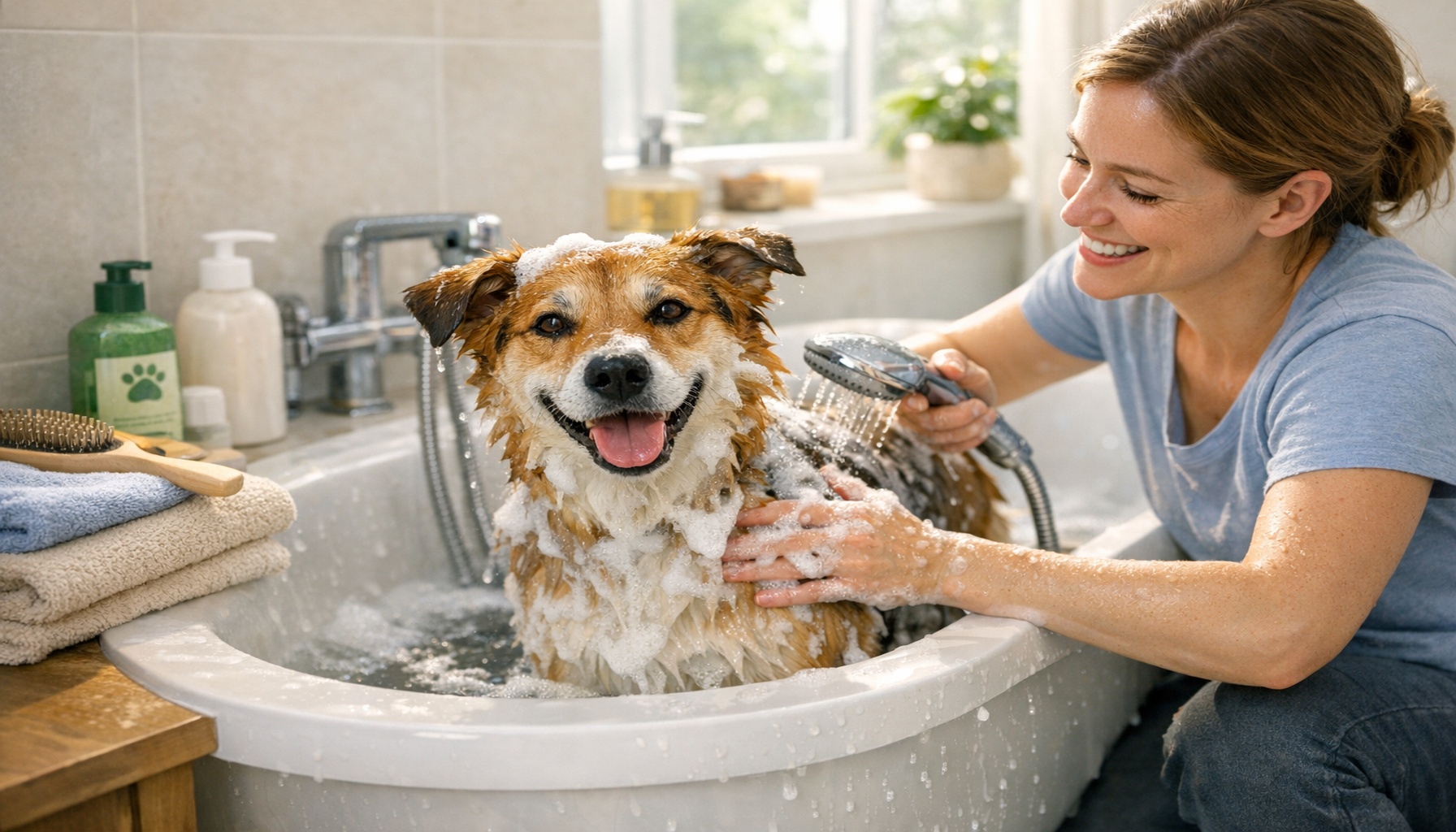 Μπάνιο σκύλου στο σπίτι: απλά βήματα για καθαρό και χαρούμενο φιλαράκι!