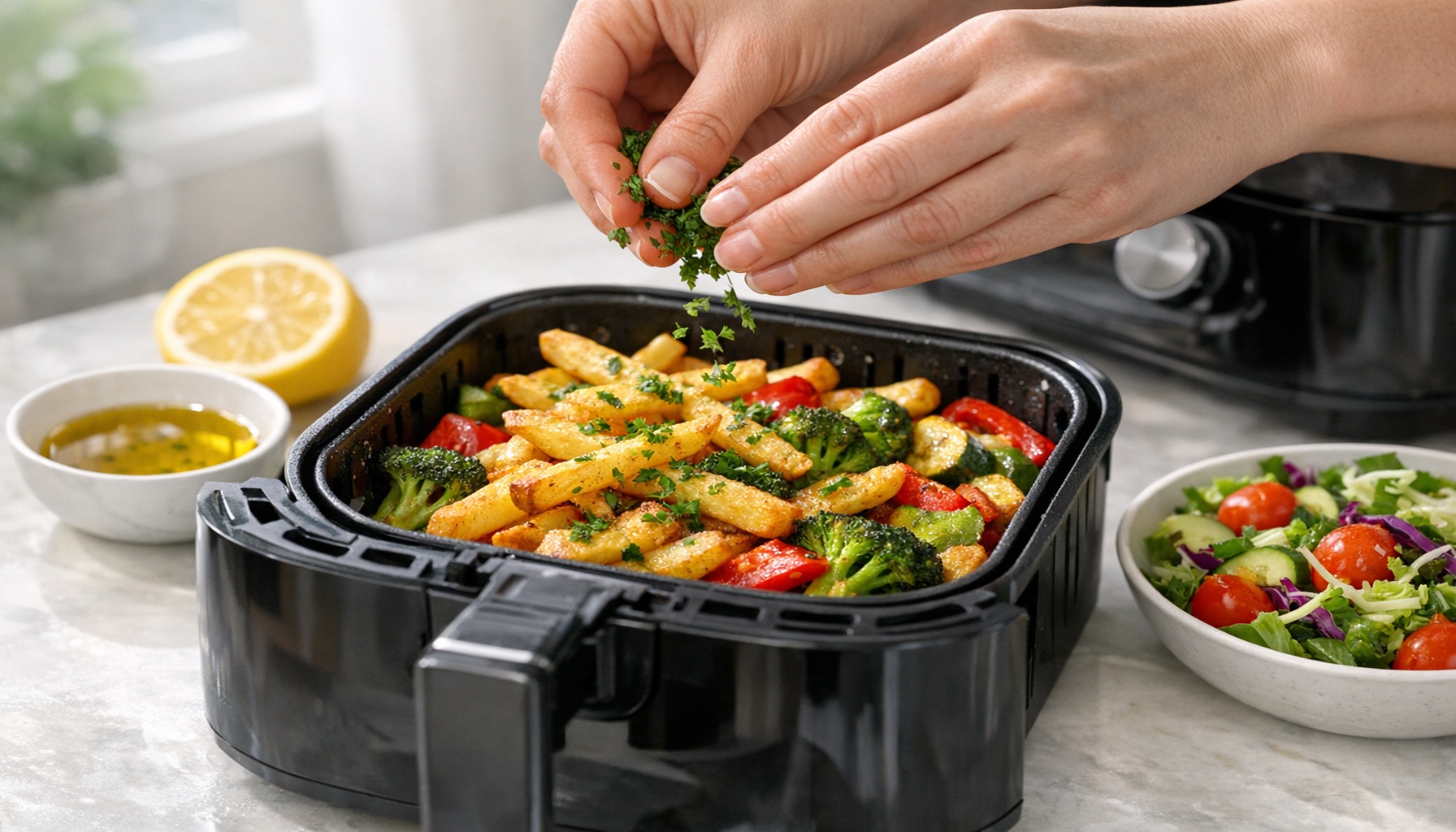 Μαγείρεμα σε airfryer: έξυπνα μυστικά για υγιεινό και τραγανό αποτέλεσμα!