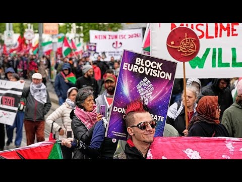 Ο τελικός της Eurovision στη Βιέννη επισκιάζεται από διαδηλώσεις για το Ισραήλ