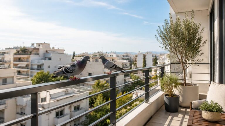 6 τρόποι για να διώξεις τα περιστέρια από το μπαλκόνι και την ταράτσα